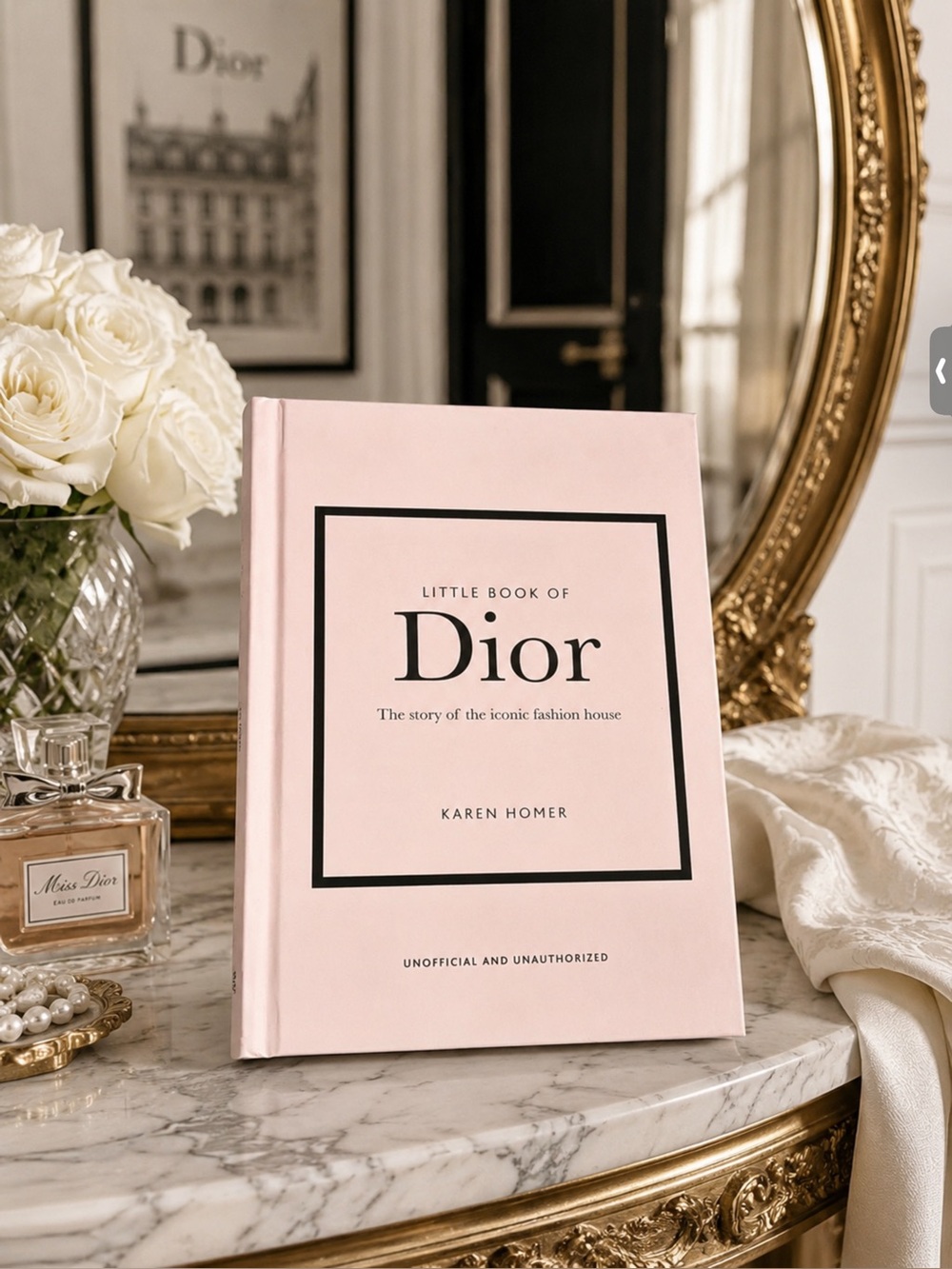 Dior Pink Decorative Hardcover Book